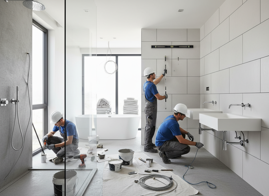 commercial bathroom